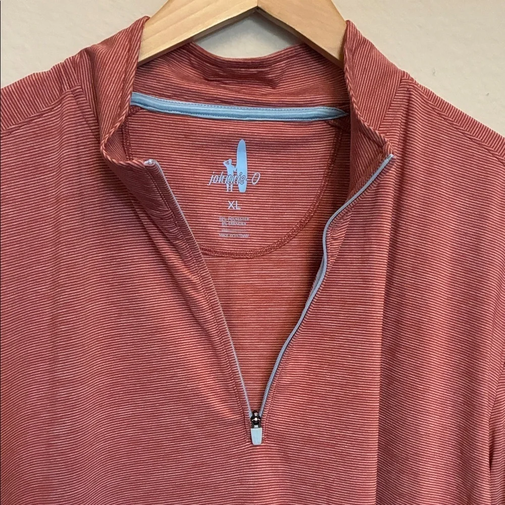 Johnnie-O Burnt Rust 1/4 zip